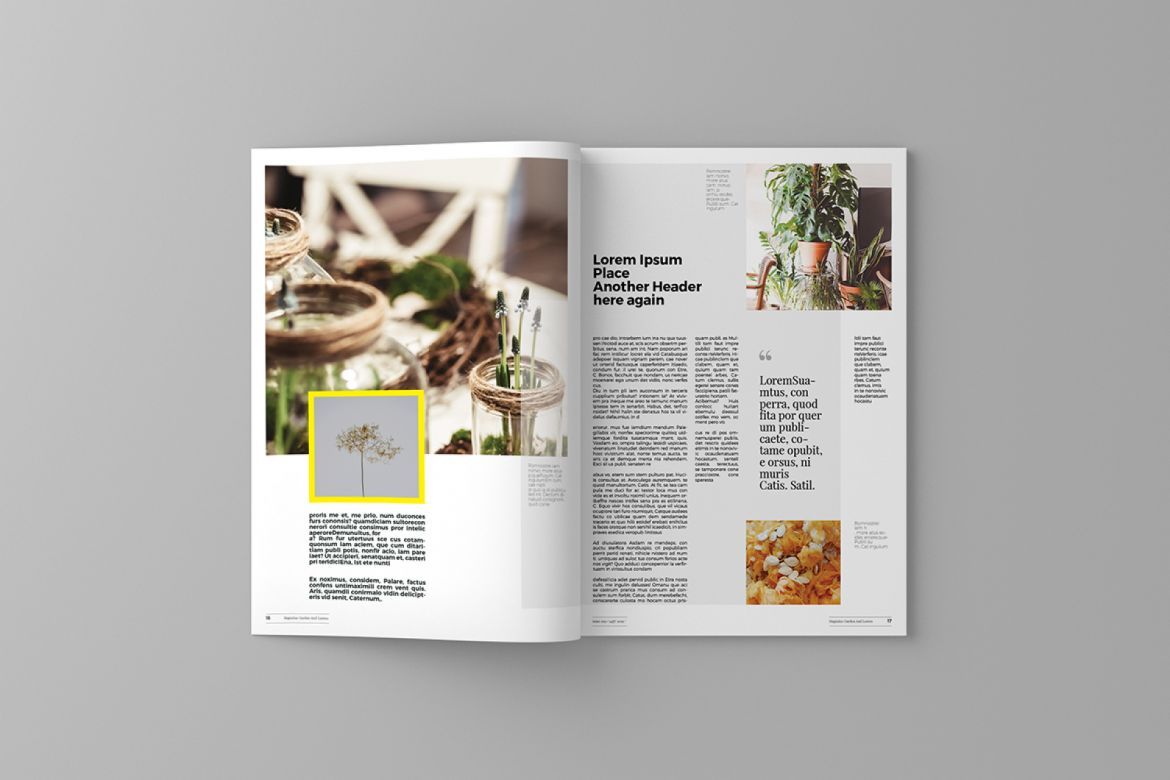 Garden and Leaves Magazine Template - view 3