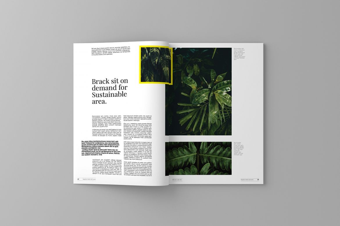 Garden and Leaves Magazine Template - view 6