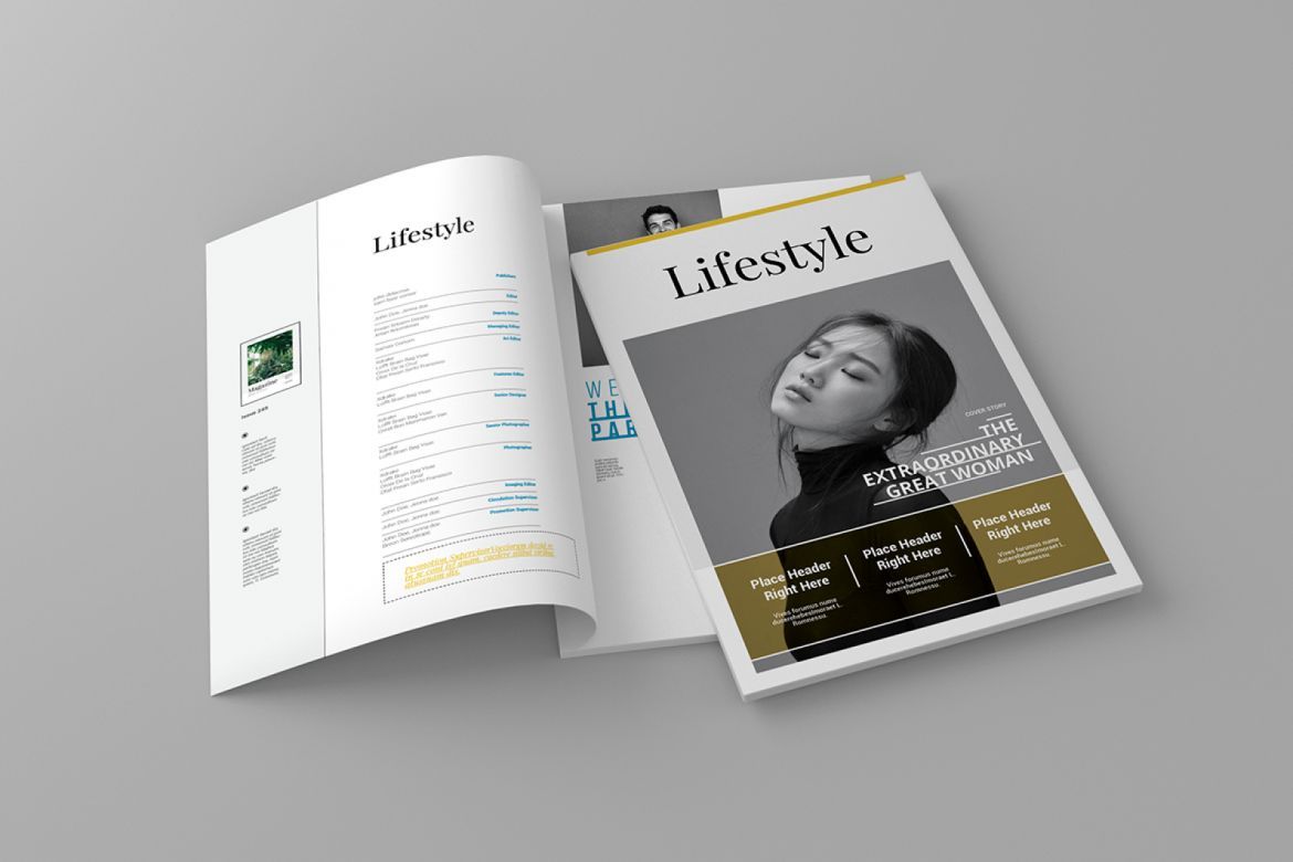 Lifestyle Magazine Template alt