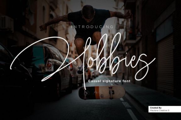 Hobbies Signature Font
