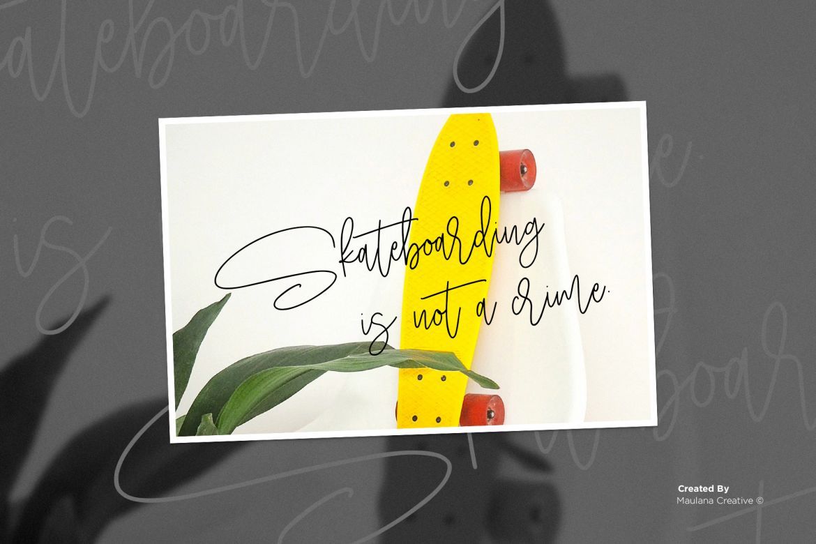 Hobbies Signature Font - view 5