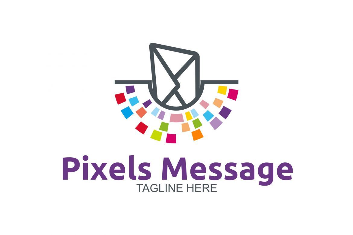 Pixels Message Logo - view 2