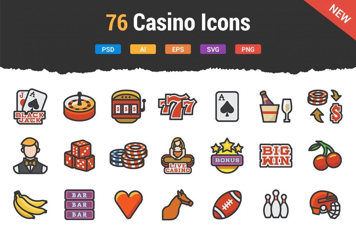 76 Casino Icons - view 6