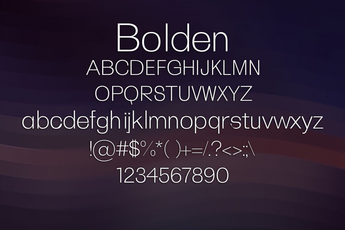 Bolden Font - view 2
