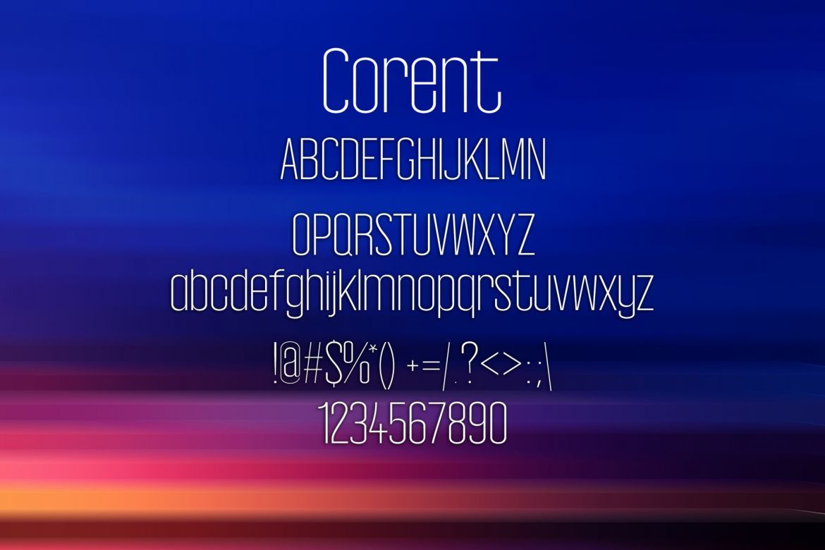 Corent Font - view 2