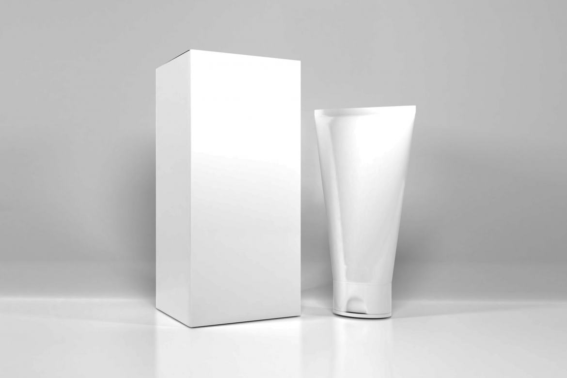 Free Cosmetic Cream Packaging Mockup Template alternate