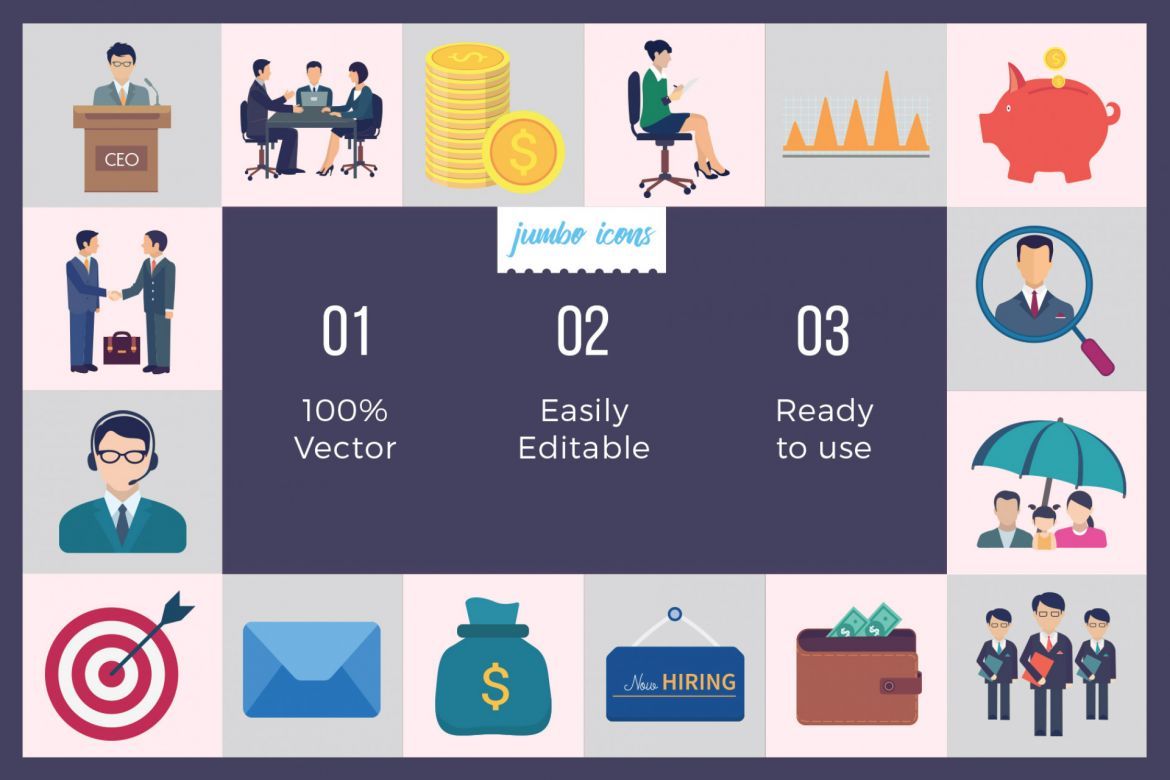 Business / Corporate Vector Icons alternate