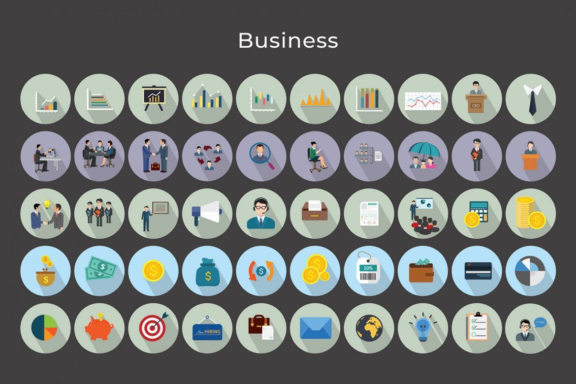 Business / Corporate Vector Icons - view 5