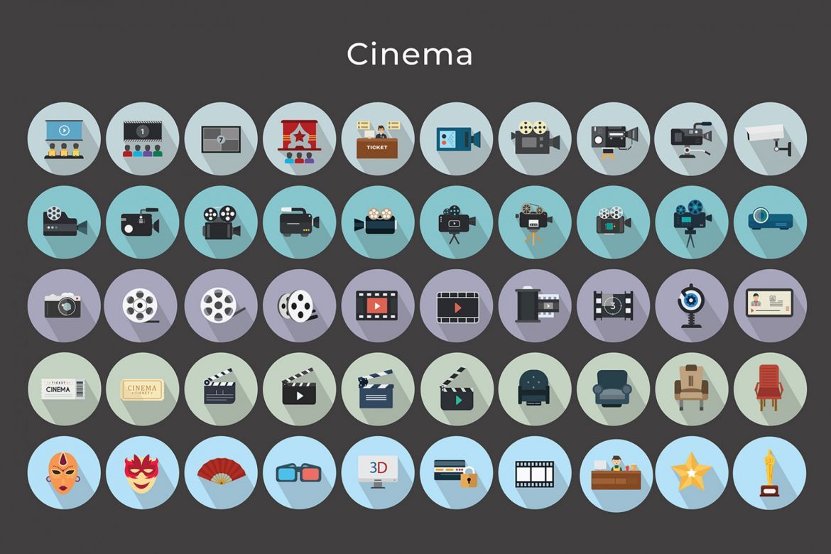 Cinema Vector Icons - view 5