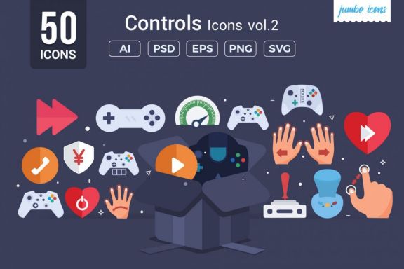 Gaming - Controls Vector Icons