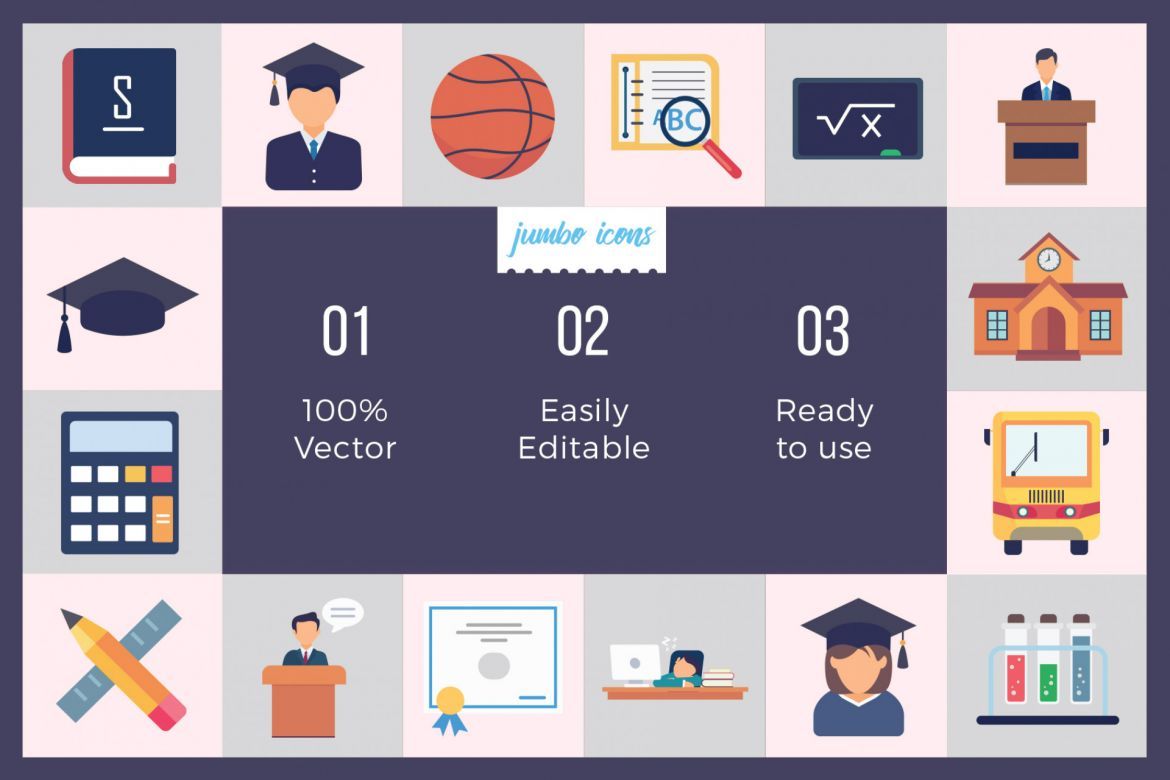 Education / School Vector Icons alternate