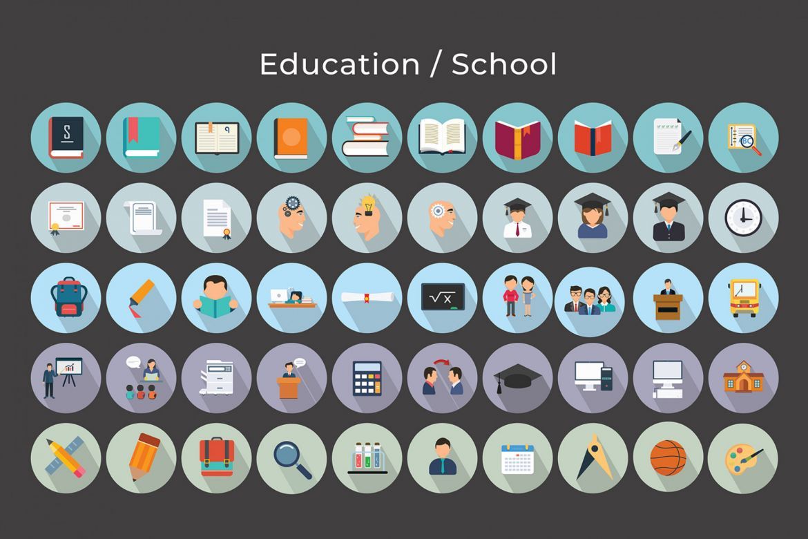 Education / School Vector Icons - view 5