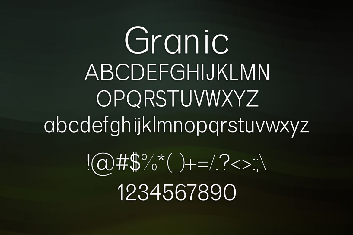 Granic Font - view 2