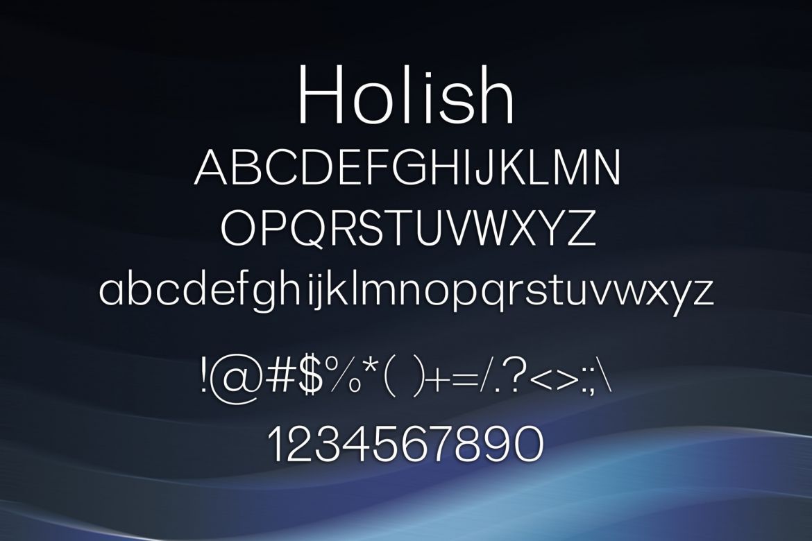 Holish Font - view 2