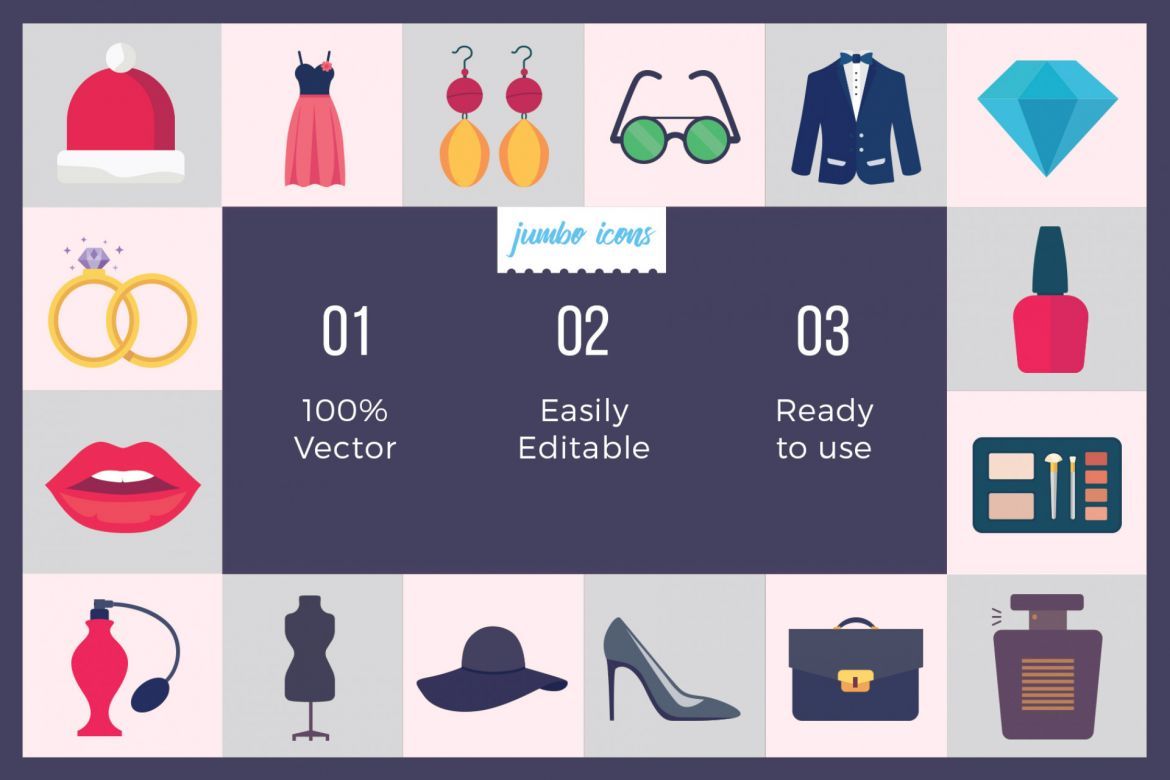 Fashion Vector Icons alternate