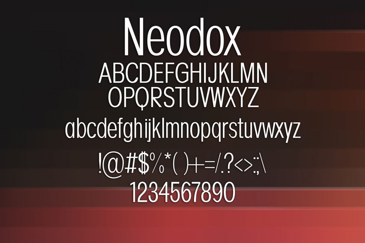 Neodox Font alternate