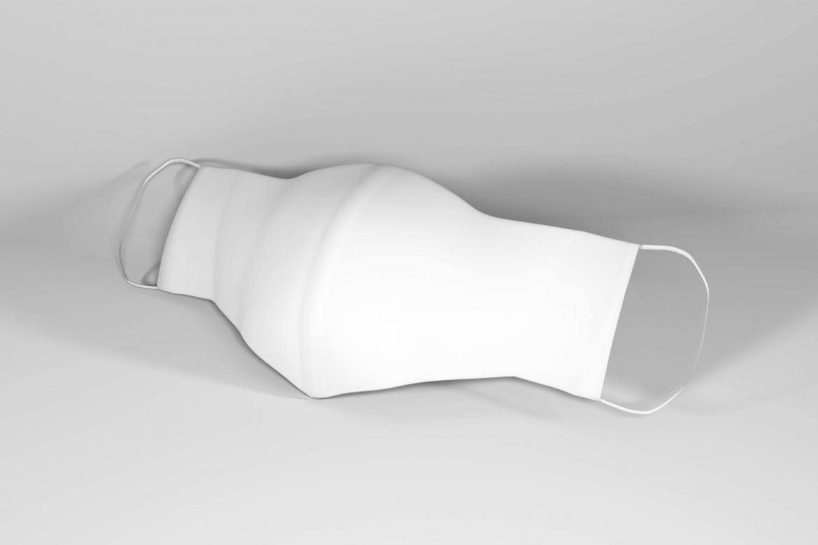 Free Face Mask Mockup Template alternate