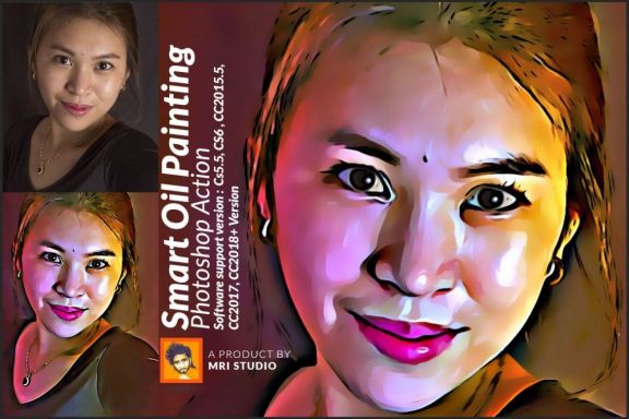 Smart Oil Painting Photoshop Action