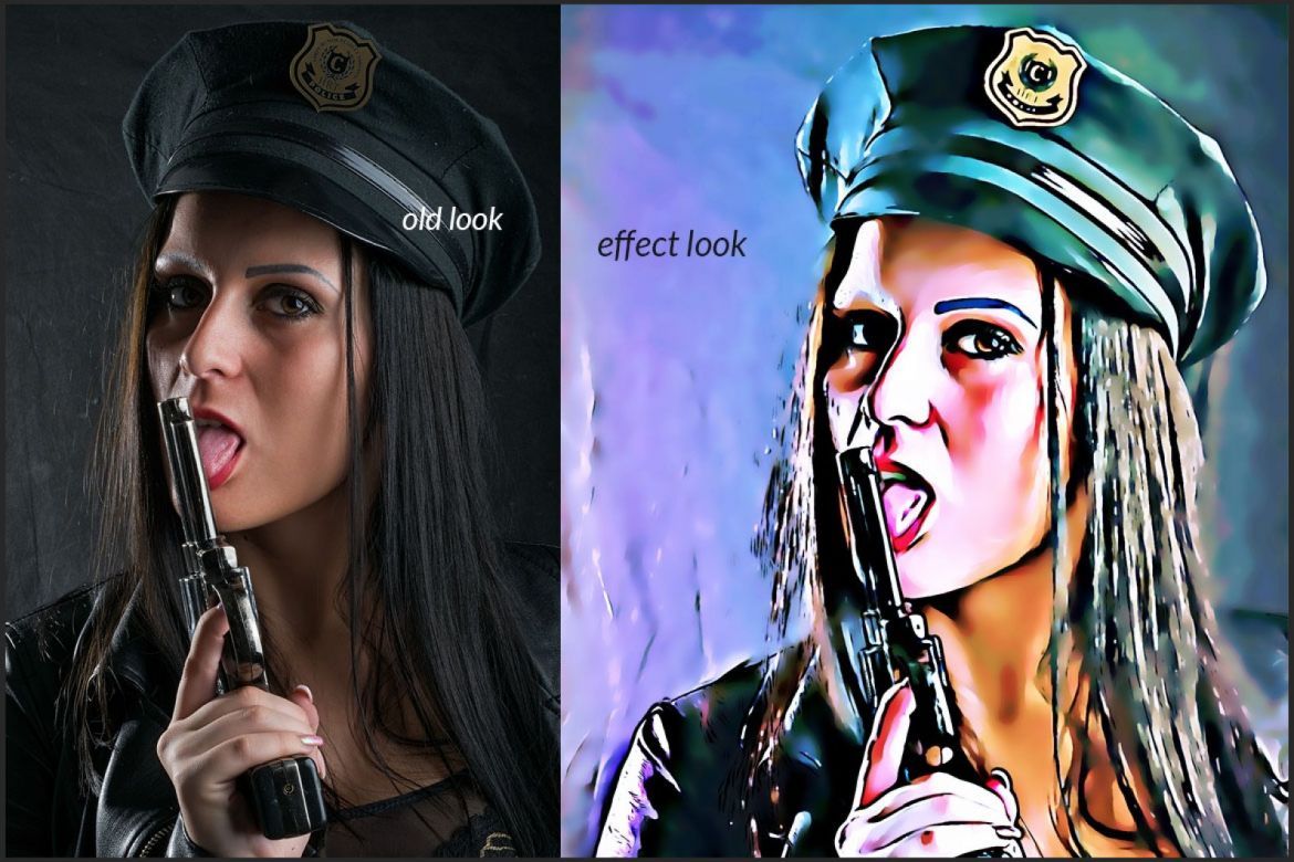 Smart Oil Painting Photoshop Action alternate