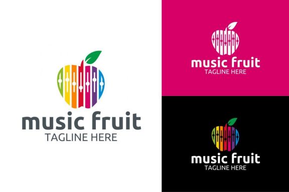 Music Fruit Logo