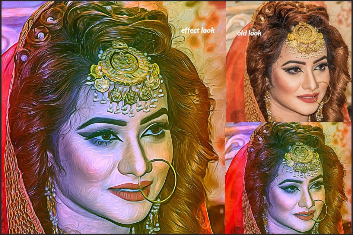 Modern Oil Paint Photoshop Action alternate