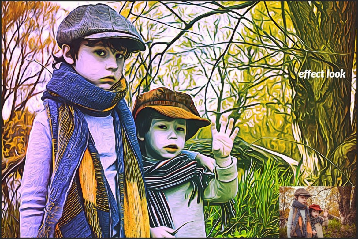 Modern Oil Paint Photoshop Action - view 3