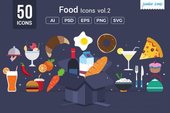 Foods Vector Icons