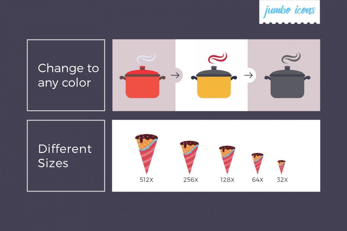 Foods Vector Icons - view 3