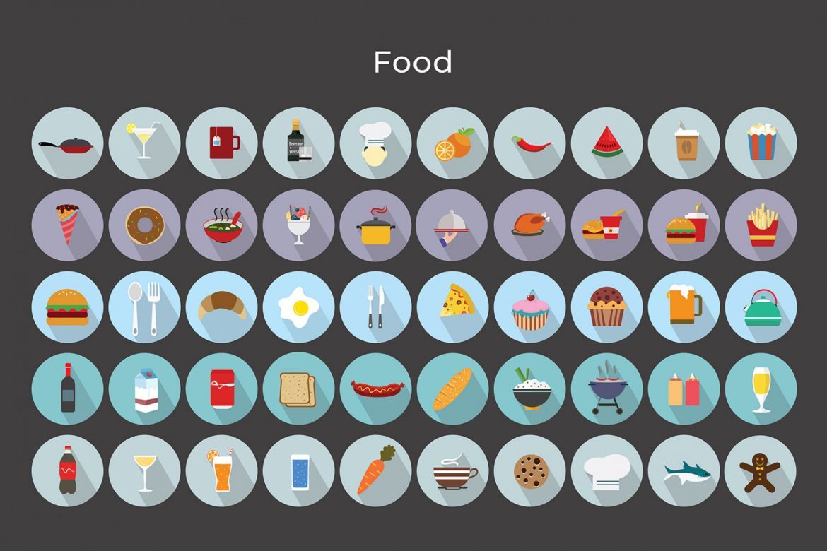 Foods Vector Icons - view 5