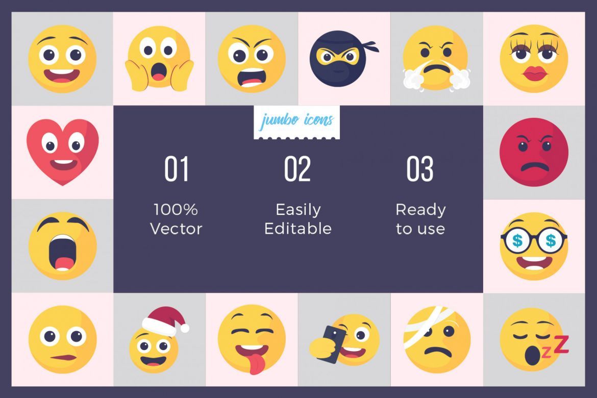 Emojis - Smiley Vector Icons alternate