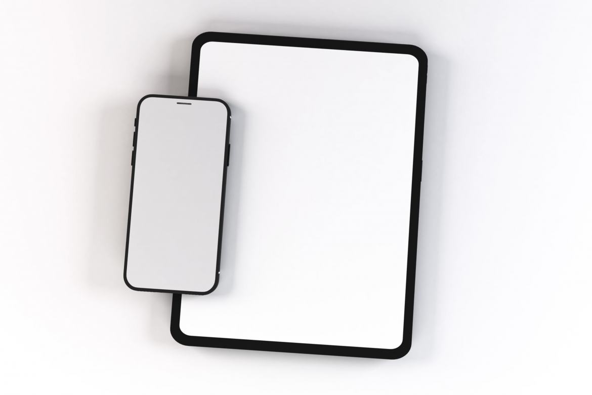 Free Tablet and Smartphone Device Mockup alternate