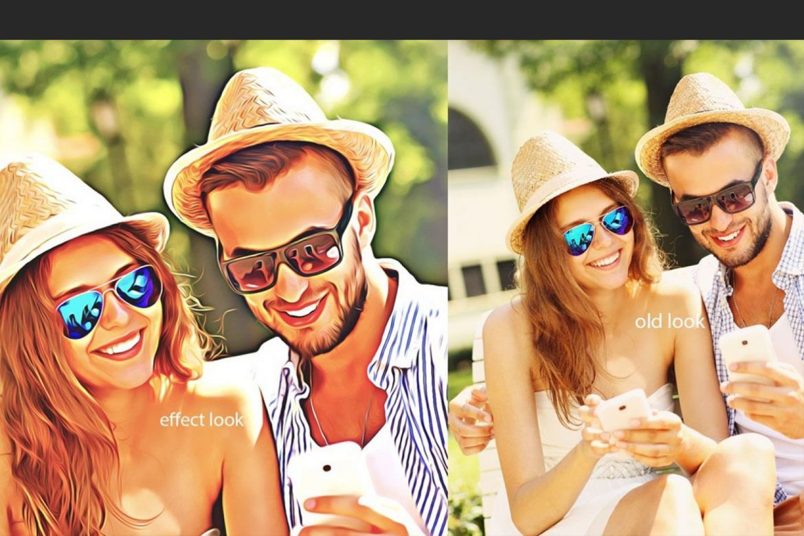 Oil Glossy Paint Photoshop Action alternate