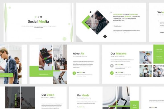 Social Media Powerpoint Template