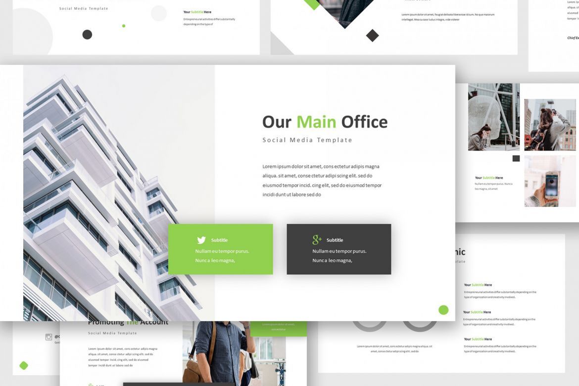 Social Media Keynote Template - view 3