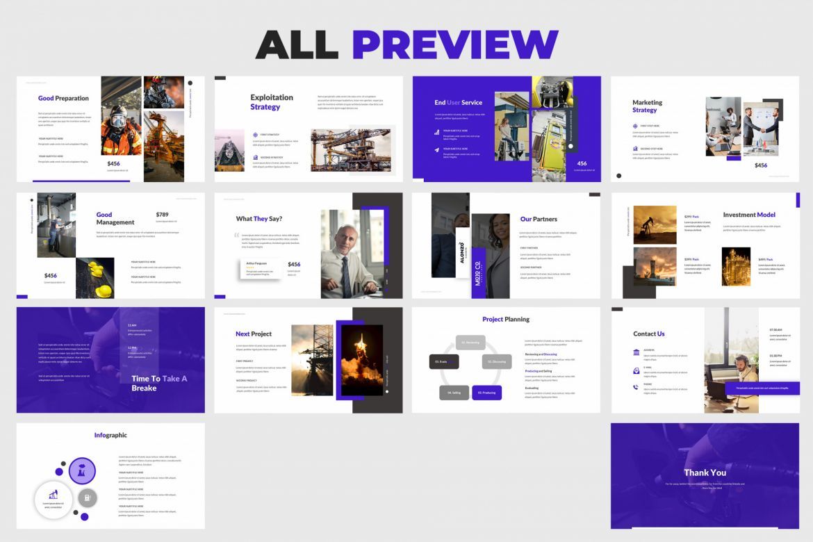 Oil and Gas Keynote Template - view 2