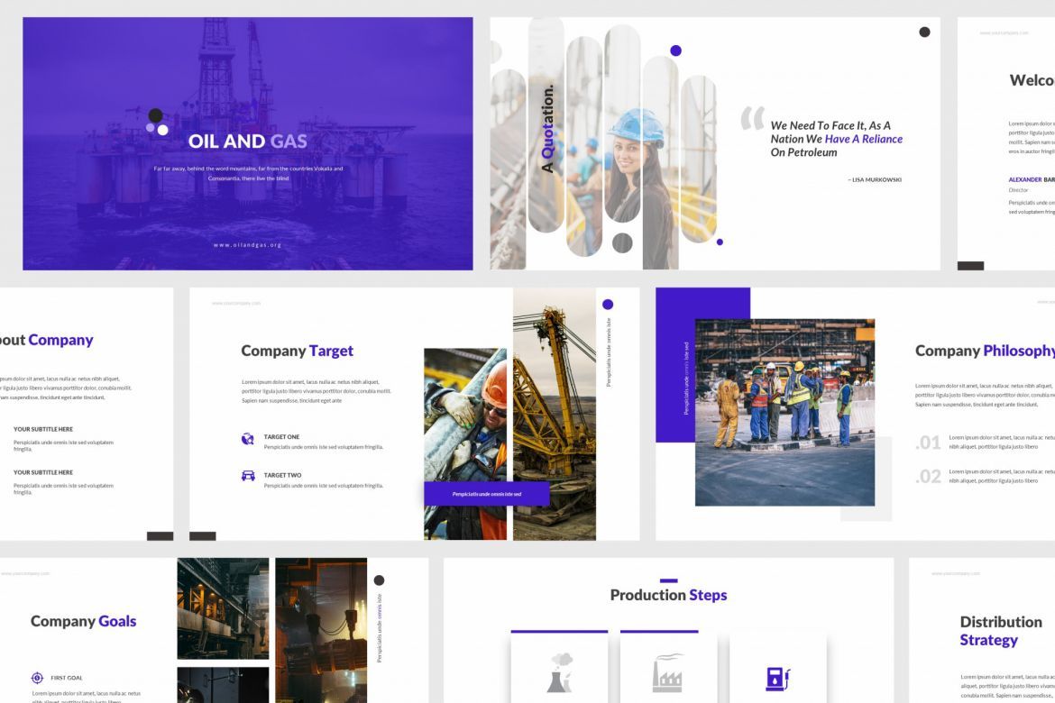 Oil and Gas Google Slides Template - view 5