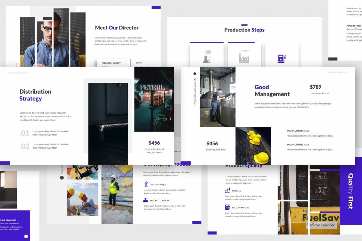 Oil and Gas Google Slides Template - view 6