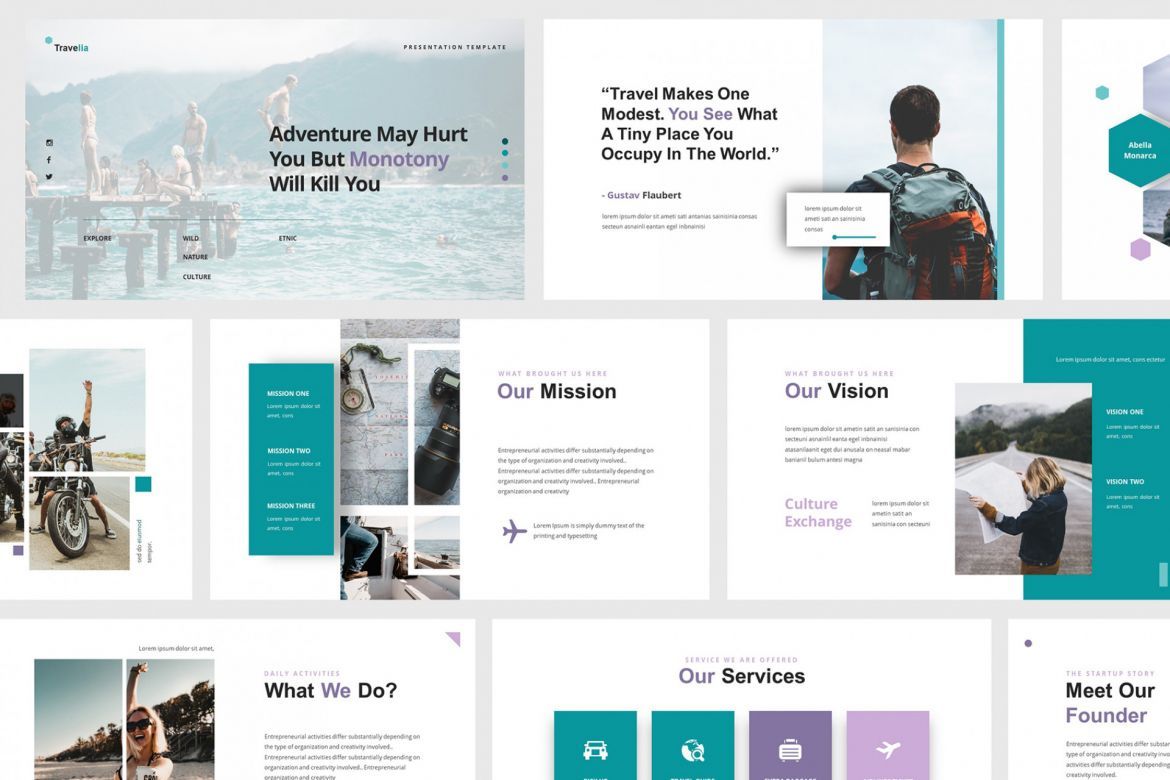 Travel Agency Keynote Template - view 5