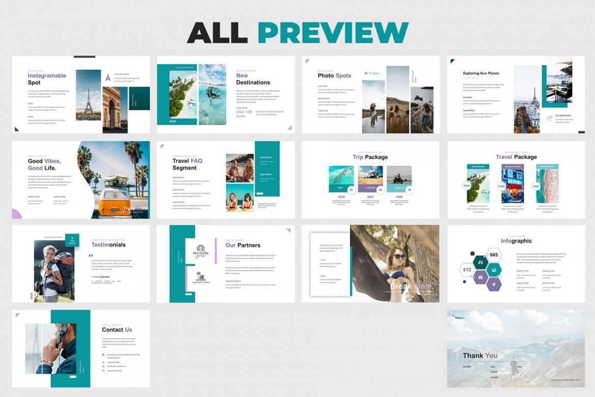 Travel Agency Google Slides Template - view 4