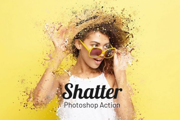 Shatter Photoshop Action