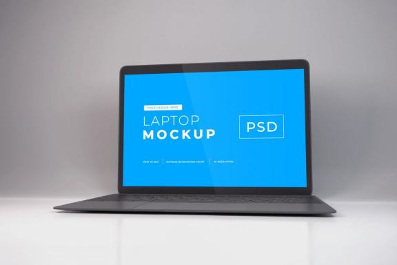 Free Macbook Air Laptop Mockup Template