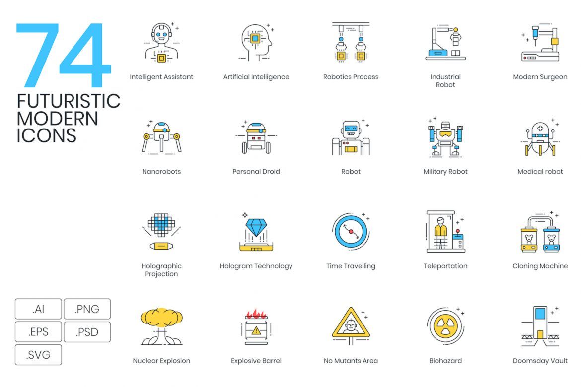 1200+ Icons - colorPOP Vector Bundle - view 2