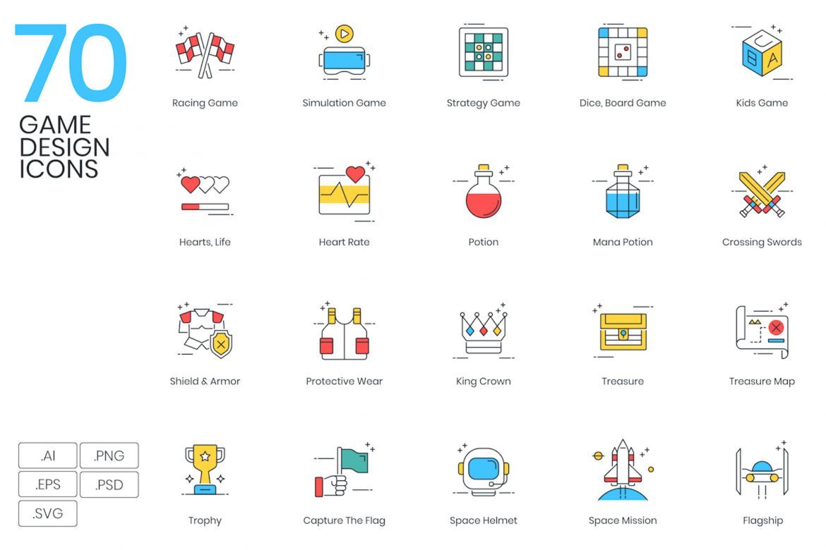 1200+ Icons - colorPOP Vector Bundle - view 3