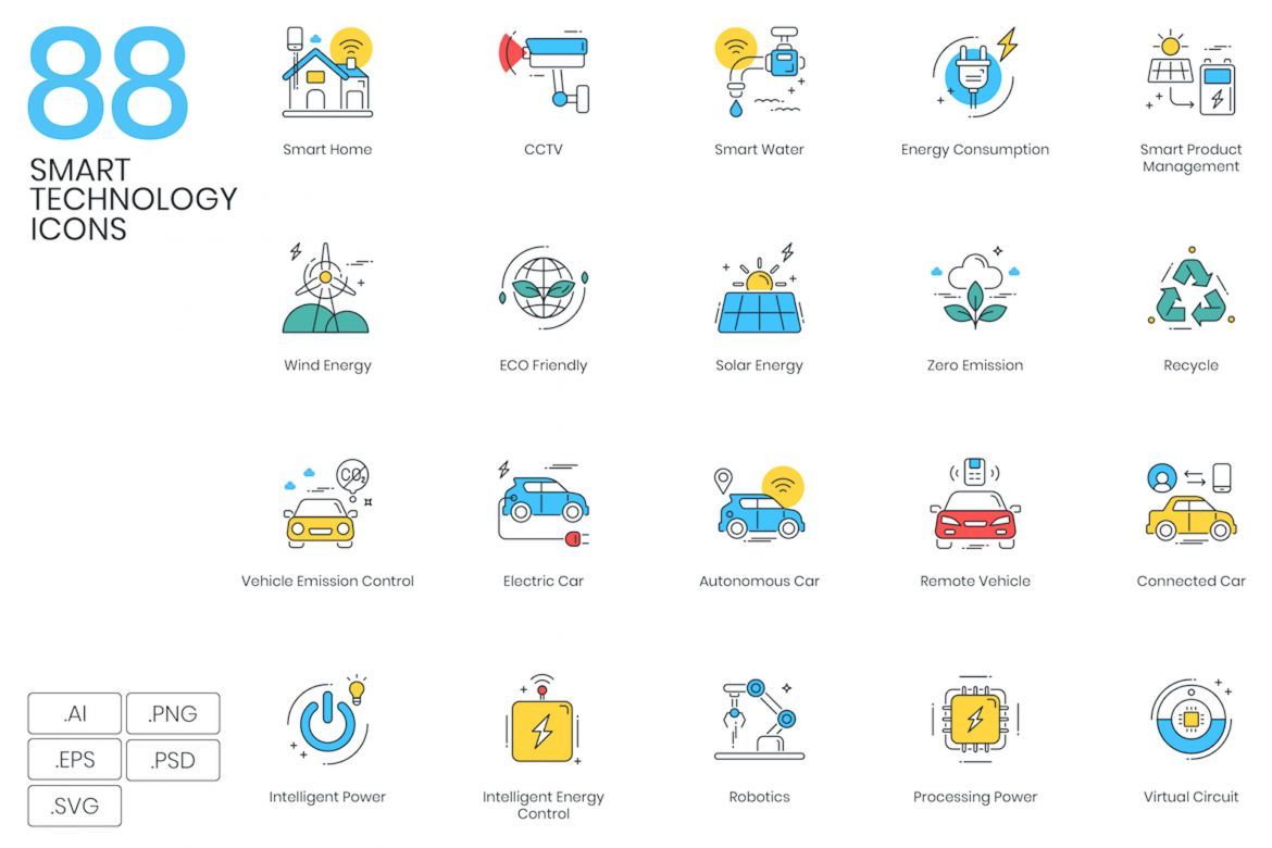 1200+ Icons - colorPOP Vector Bundle - view 7