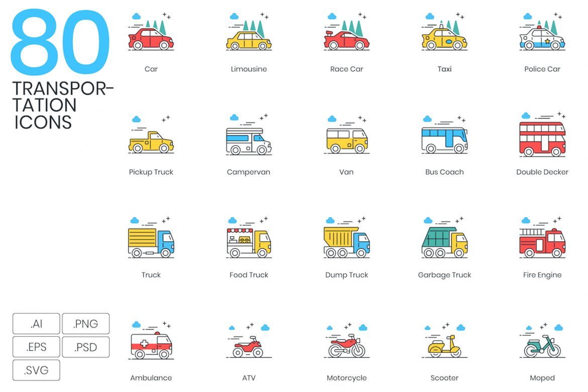 1200+ Icons - colorPOP Vector Bundle - view 9