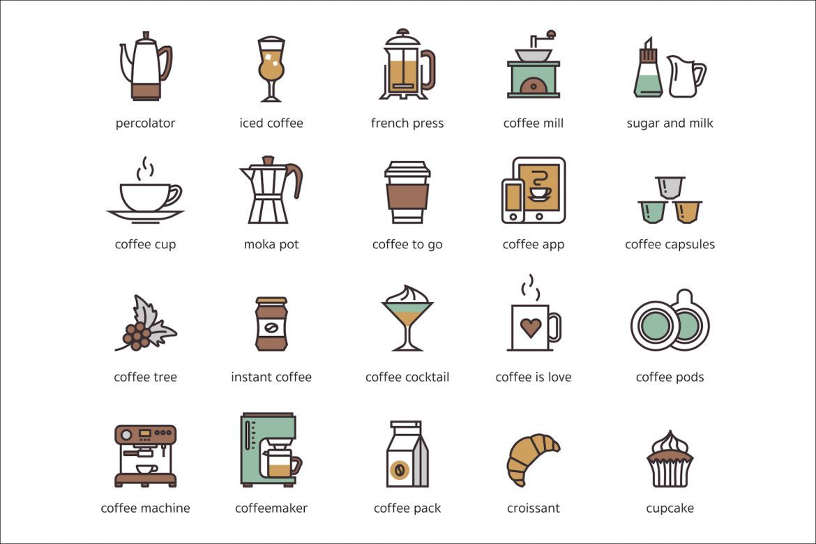 73 Coffee Icons alternate