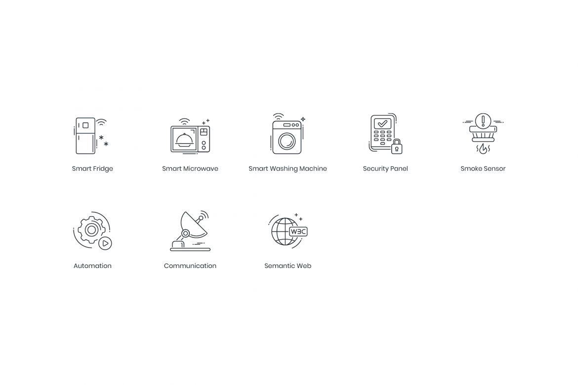 88 Smart Technology Line Icons - view 6
