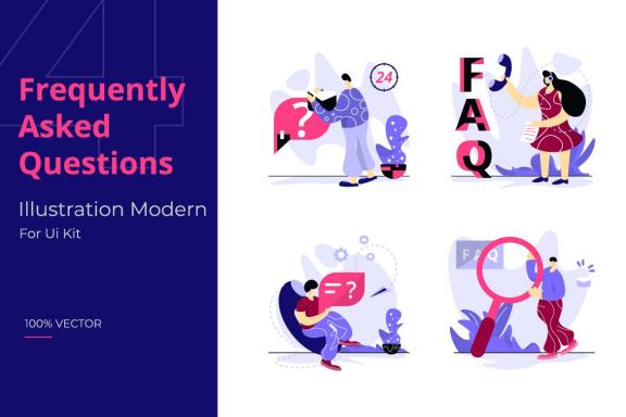 Frequently Asked Questions - Free Illustrations
