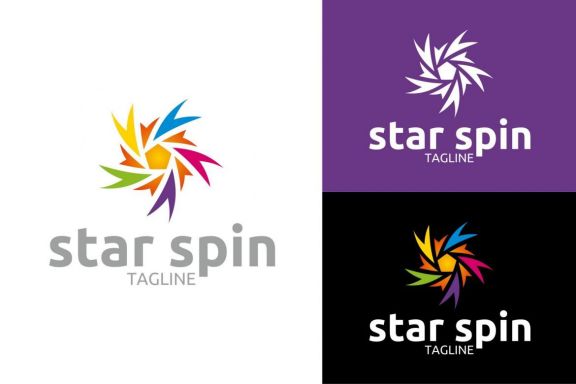 Star Spin Logo - view 1