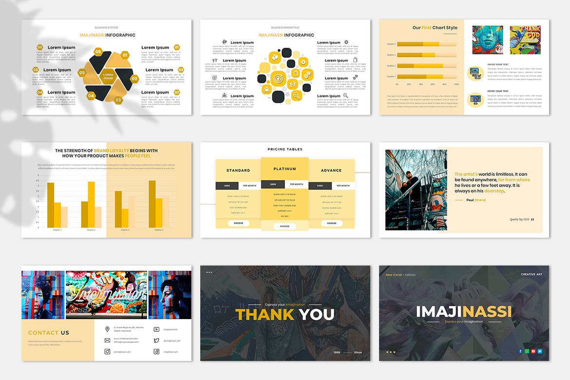 Imajinassi – Free Business PowerPoint Template - view 5